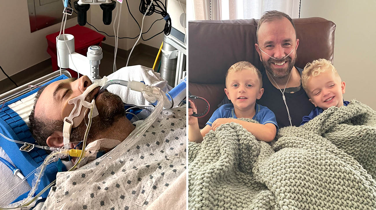 Joe is grateful for receiving a double lung transplant.