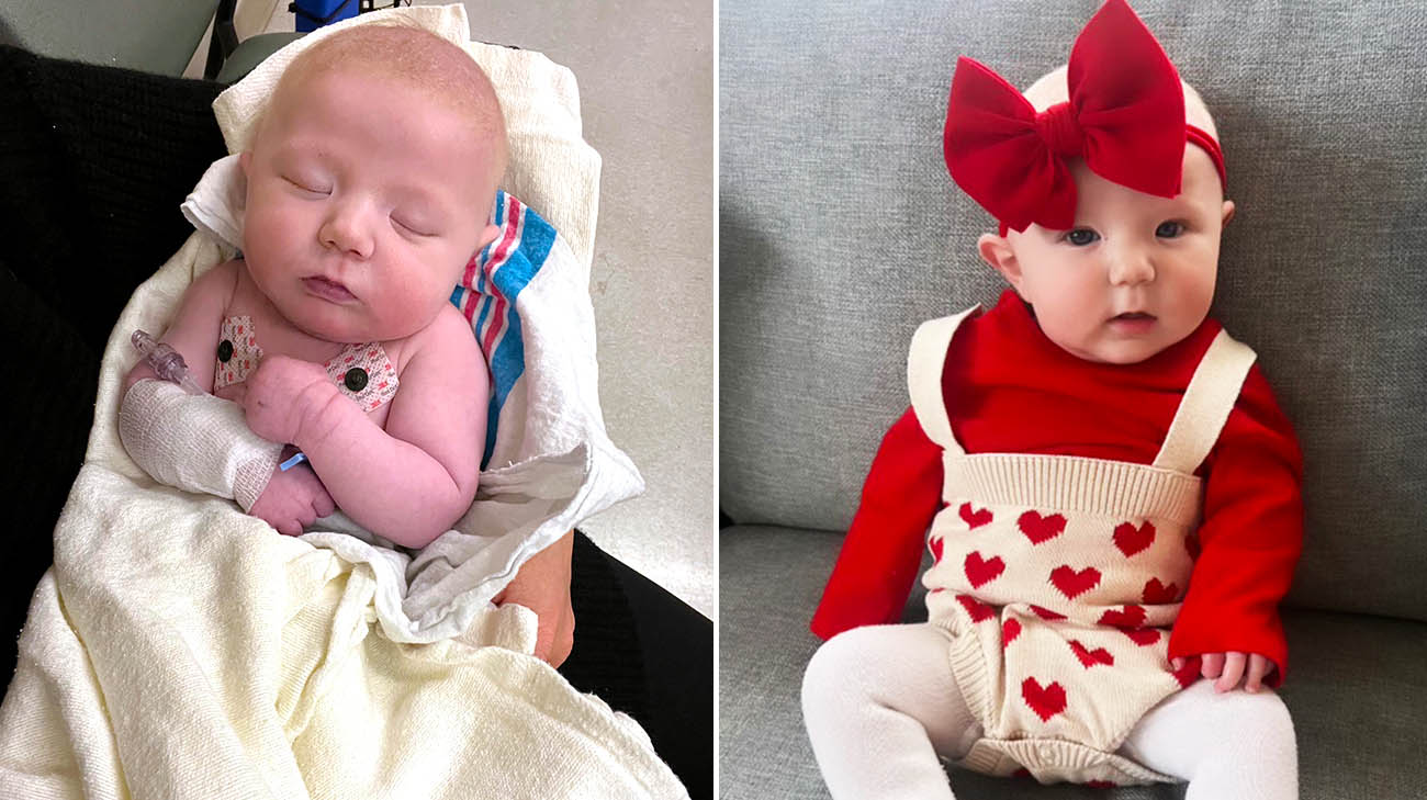 Lucy is living an active life after corrective surgery for congenital heart disease.