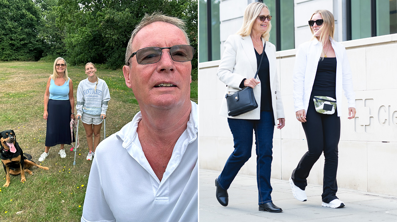 Georgina with family after surgery