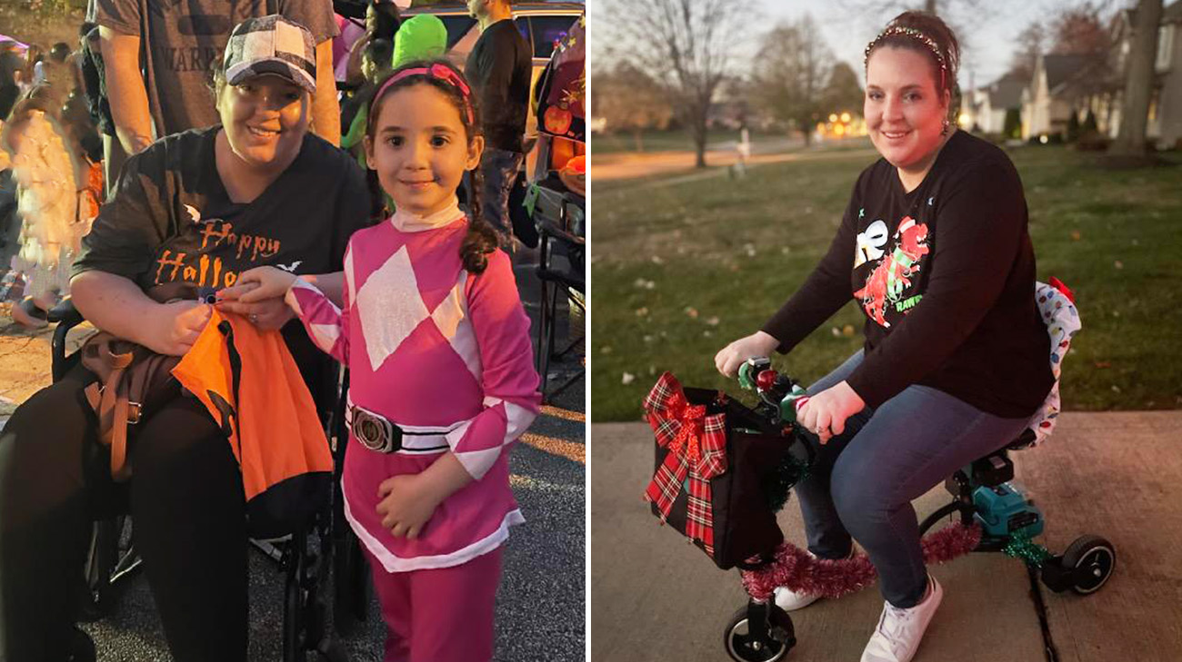 Melissa has struggles with her mobility prior to receiving ketamine infusions for her chronic pain. 