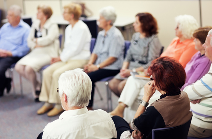 Patients attending a shared medical appointment.